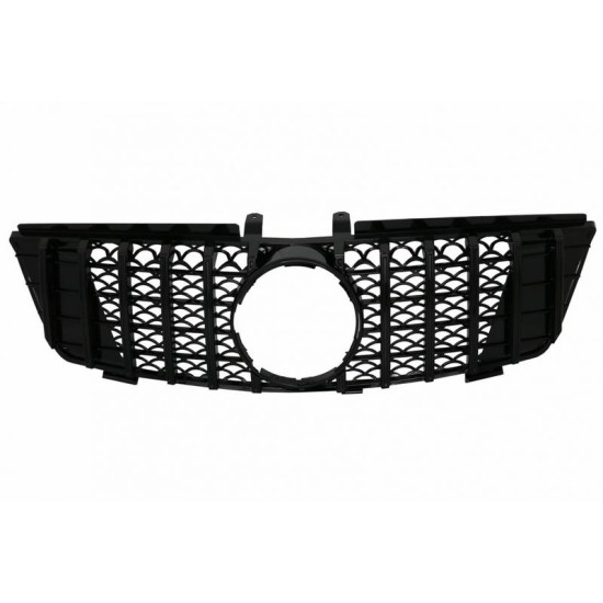 Μάσκα Για Mercedes-Benz ML-Class W164 05-08 GT-R Amg Panamericana Look Honeycomb Μαύρο 1 Τεμάχιο