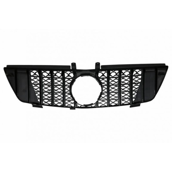 Μάσκα Για Mercedes-Benz ML-Class W164 05-08 GT-R Amg Panamericana Look Honeycomb Μαύρο 1 Τεμάχιο