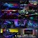 Ambient Light Διακοσμητικός Φωτισμός Οπτική Ίνα Αυτοκινήτου Dynamic Με Bluetooth & Τηλεχειριστήριο 1 Τεμάχιο 120cm Με σύνδεση Usb