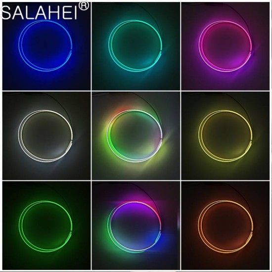 Ambient Light Διακοσμητικός Φωτισμός Οπτική Ίνα Αυτοκινήτου Dynamic Με Bluetooth & Τηλεχειριστήριο 1 Τεμάχιο 120cm Με σύνδεση Usb