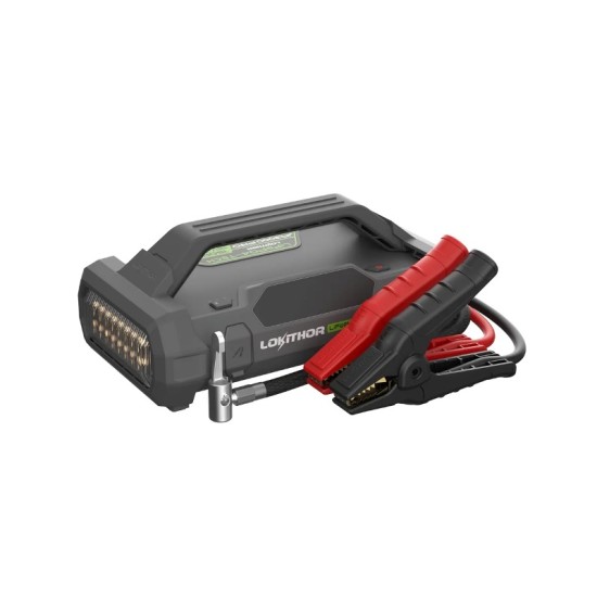 Εκκινητής Μπαταριών Αυτοκινήτου, Powerbank, Κομπρεσέρ Αέρος 150PSI, Φακός Led 4 Σε1 Lokithor JA3000 Pro 12 Volt 3000A