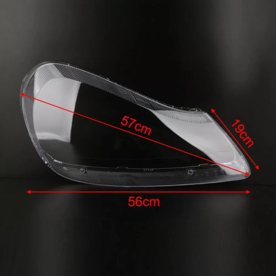 Κρύσταλλα Φαναριών Για Porsche Cayenne 1 957 Facelift 07-10 Clear 2 Τεμάχια