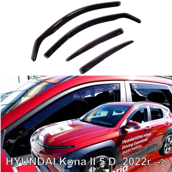 Ανεμοθραύστες Heko Για Hyundai Kona (2022+) 5D - Φιμέ Χρώμα Σετ 4 Τεμάχια Εμπρός Και Πίσω 17316 Ανεμοθραύστες Heko Για Hyundai Kona (2022+) 5D - Φιμέ Χρώμα Σετ 4 Τεμάχια Εμπρός Και Πίσω 17316