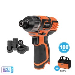 Παλμικό Κατσαβίδι Mini 12V + 2 Μπαταρίες 2.0Ah Με Φορτιστή Και Τσάντα Krausmann U73012-22S Παλμικό Κατσαβίδι Mini 12V + 2 Μπαταρίες 2.0Ah Με Φορτιστή Και Τσάντα Krausmann U73012-22S