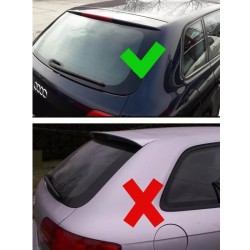 Αεροτομή Οροφής Για Audi A3 8P Sportsback 5D 03-11 RS3 Look Γυαλιστερή Μαύρη Από Abs Πλαστικό