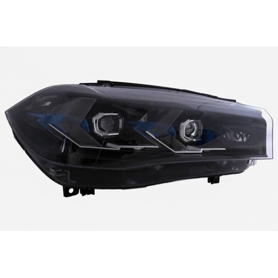 Μπροστινά Φανάρια Set Για Bmw X5 F15 (2013-2018) / X6 F16 (2014-2019) Conversion to G05 / G06 Look Μαύρα Carner