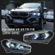 Μπροστινά Φανάρια Set Για Bmw X5 F15 (2013-2018) / X6 F16 (2014-2019) Conversion to G05 / G06 Look Μαύρα Carner
