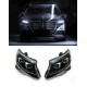 Μπροστινά Φανάρια Set Για Mercedes-Benz Vito W447 14-24 W448 2025 Look DRL Led Tube Μαύρα Carner