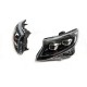 Μπροστινά Φανάρια Set Για Mercedes-Benz Vito W447 14-24 W448 2025 Look DRL Led Tube Μαύρα Carner