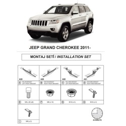 Βάσεις Πλαινών Σκαλοπατιών (Dma) Για Jeep Grand Cherokee 2021- Suv Wl
