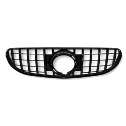 Μάσκα Για Mercedes-Benz GLC-Class X253 19+ Facelift Standard Προφυλακτήρα GT Panamericana Design Γυαλιστερή Μαύρη