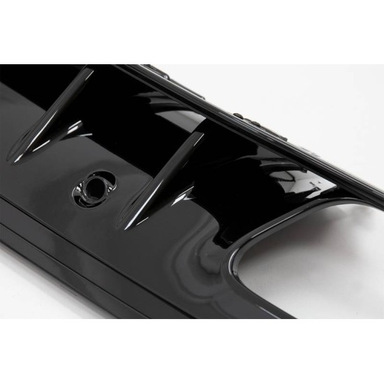 Diffuser Πίσω Προφυλακτήρα Για Mercedes-Benz C-Class W205 14-20 Sedan Amg 63 Look Με Μαύρες Μπούκες