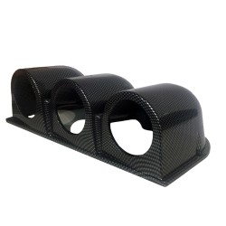 Βάση Για Όργανα Ταμπλό Τριπλή (3 x 52mm) Carbon Auto Gauge