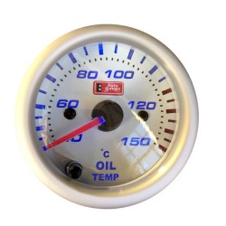 Όργανο Θερμοκρασίας Λαδιού Auto Gauge Λευκό 52mm Με 7 Χρώματα Όργανο Θερμοκρασίας Λαδιού Auto Gauge Λευκό 52mm Με 7 Χρώματα