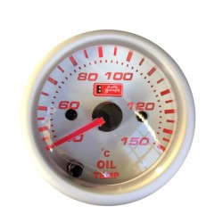 Όργανο Θερμοκρασίας Λαδιού Auto Gauge Λευκό 52mm Με 7 Χρώματα Όργανο Θερμοκρασίας Λαδιού Auto Gauge Λευκό 52mm Με 7 Χρώματα