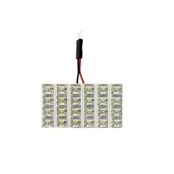 Led Πλαφονιέρας 24 Led 12volt Με 5 Αντάπτορες Λευκό 1 Τεμάχιο Led Πλαφονιέρας 24 Led 12volt Με 5 Αντάπτορες Λευκό 1 Τεμάχιο