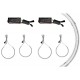 Angel Eyes CCFL Kit Για Bmw X5 E53 99-06 2x127mm & 2x158mm Λευκά 6 Τεμάχια