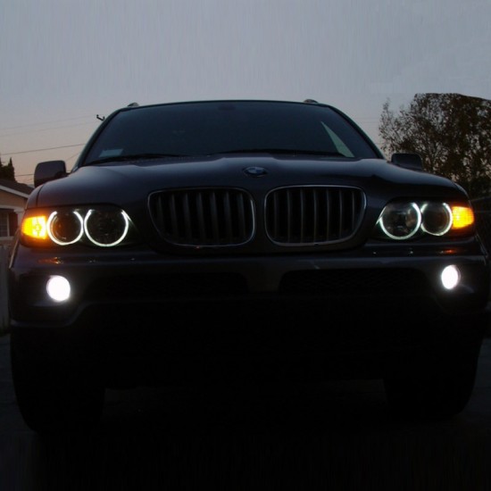 Angel Eyes CCFL Kit Για Bmw X5 E53 99-06 2x127mm & 2x158mm Λευκά 6 Τεμάχια