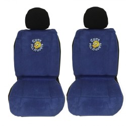 Πλατοκαθίσματα Μπροστινά Πετσέτα Tweety Μπλε 2 Τεμάχια Πλατοκαθίσματα Μπροστινά Πετσέτα Tweety Μπλε 2 Τεμάχια