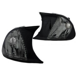 Μπροστινά Φλας Για Bmw 3 E46 Coupe/Cabrio 01-03 Βιδωτά Smoke/Clear 2 Τεμάχια Depo