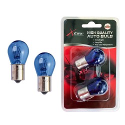 Λάμπες Αλογόνου P21W BA15S 12V Μονοπολικές S25 Blue Glass Supewhite 6000k X-Tec 2 Τεμάχια Λάμπες Αλογόνου P21W BA15S 12V Μονοπολικές S25 Blue Glass Supewhite 6000k X-Tec 2 Τεμάχια