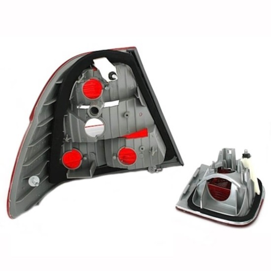 Πισινά Φανάρια Set Για Bmw 3 E46 Sedan 01-05 Κόκκινο/Crystal Depo