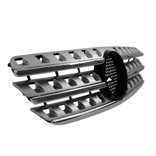 Μάσκα Για Mercedes-Benz ML-Class W163 98-05 Look W164 Amg Ασημί/Χρώμιο 1 Τεμάχιο