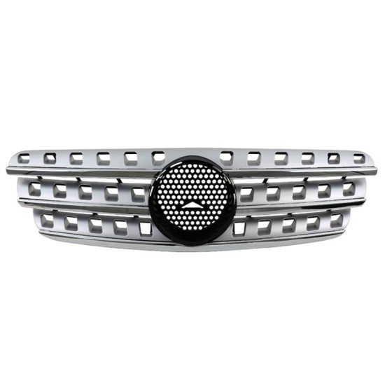 Μάσκα Για Mercedes-Benz ML-Class W163 98-05 Look W164 Amg Ασημί/Χρώμιο 1 Τεμάχιο