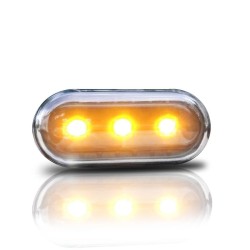 Πλαϊνά Φλας Φτερού Για VW Golf / Polo / Bora / Passat / Vento / Seat Ibiza / Cordoba Με 3 Led Black 2 Τεμάχια Πλαϊνά Φλας Φτερού Για VW Golf / Polo / Bora / Passat / Vento / Seat Ibiza / Cordoba Με 3 Led Black 2 Τεμάχια