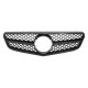 Μάσκα Για Mercedes-Benz C-Class W204 07-14 Amg C63 Look Με Μονή Γρίλια Μαύρη Γυαλιστερή 1 Τεμάχιο