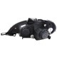 Μπροστινά Φανάρια Set Για Mercedes-Benz ML-Class W163 01-04 DRL Χρωμίου H1/H1 JunYan