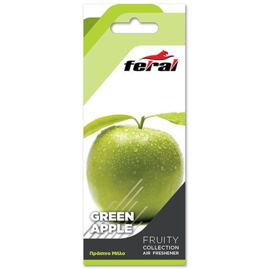 Αρωματικό Αυτοκινήτου Κρεμαστό Feral Fruity Collection Πράσινο Μήλο