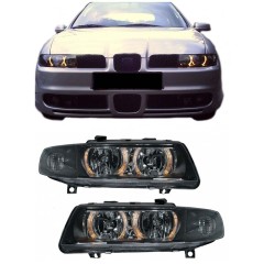 Μπροστινά Φανάρια Set Για Seat Leon / Toledo 1M 99-05  Angel Eyes Μαύρα H7/H7 Depo Μπροστινά Φανάρια Set Για Seat Leon / Toledo 1M 99-05  Angel Eyes Μαύρα H7/H7 Depo