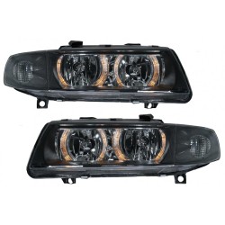 Μπροστινά Φανάρια Set Για Seat Leon / Toledo 1M 99-05  Angel Eyes Μαύρα H7/H7 Depo Μπροστινά Φανάρια Set Για Seat Leon / Toledo 1M 99-05  Angel Eyes Μαύρα H7/H7 Depo
