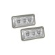 Πλαϊνά Φλας Φτερού Για VW Golf 3 91-95 / Vento 91-95 / Seat Ibiza / Cordoba 6k 93-96 Led Χρώμιο 2 Τεμάχια