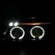 Μπροστινά Φανάρια Set Για Audi A4 B5 94-98 Angel Eyes & Led Μαύρα H1/H1 Junyan