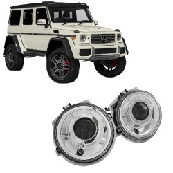 Μπροστινά Φανάρια Set Για Mercedes-Benz G-Class 92-06 W460 W461 W463 Projectors Χρωμίου H7 Depo Μπροστινά Φανάρια Set Για Mercedes-Benz G-Class 92-06 W460 W461 W463 Projectors Χρωμίου H7 Depo