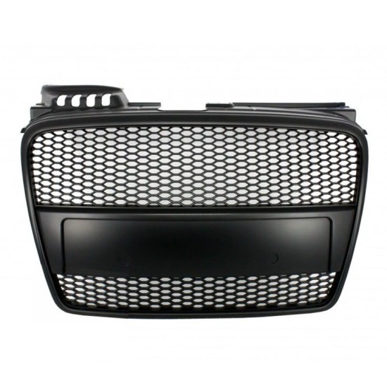 Μάσκα Για Audi A4 B7 04-07 RS4 Look Κυψελωτή Μαύρο Ματ 1 Τεμάχιο