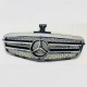 Μάσκα Για Mercedes-Benz E-Class W212 09-13 Amg Look με 2 Γρίλιες Χρώμιο/Μαύρο 1 Τεμάχιο