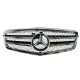 Μάσκα Για Mercedes-Benz E-Class W212 09-13 Amg Look με 2 Γρίλιες Χρώμιο/Μαύρο 1 Τεμάχιο