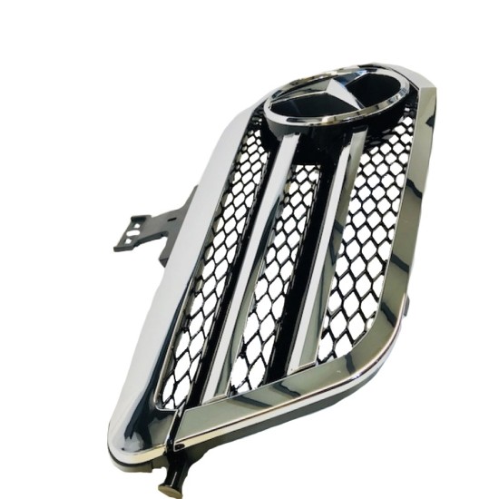 Μάσκα Για Mercedes-Benz E-Class W212 09-13 Amg Look με 2 Γρίλιες Χρώμιο/Μαύρο 1 Τεμάχιο