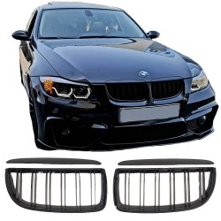 Καρδιές Μάσκας Για Bmw 3 E90 /E91 05-08 M4 Look Με Διπλή Γρίλια Μαύρο Γυαλιστερό 4 Τεμάχια Καρδιές Μάσκας Για Bmw 3 E90 /E91 05-08 M4 Look Με Διπλή Γρίλια Μαύρο Γυαλιστερό 4 Τεμάχια