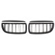 Καρδιές Μάσκας Για Bmw 3 E90 /E91 05-08 M4 Look Με Διπλή Γρίλια Μαύρο Γυαλιστερό 4 Τεμάχια