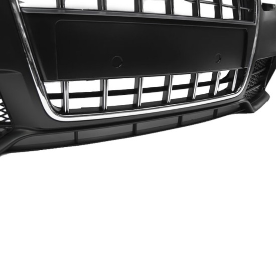 Μπροστινός Προφυλακτήρας Για Audi A4 B7 04-08 RS / S Look Με Χρώμιο Μάσκα (Με Κάθετες Γραμμές)