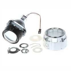 Προτζέκτορες Φαναριών Bi-Xenon Για Retrofit 2.5" H1 Με Καπάκια Χρώμιο 2 Τεμάχια