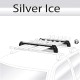 Μπάρες Βάσεις Σκι / Snowboard Αλουμινίου Menabo Silver Ice (6 Ζεύγη Σκι ή 4 Snowboards) 2 Τεμάχια
