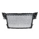 Μάσκα Για Audi A4 B8 08-11 RS4 Look Κυψελωτή Γυαλιστερό Μαύρο 1 Τεμάχιο