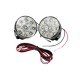 DRL Set Φώτα Ημέρας Universal Στρόγγυλα Με 9 Led 12-24 Volt 3.5Watt 70mm x 45mm 2 Τεμάχια