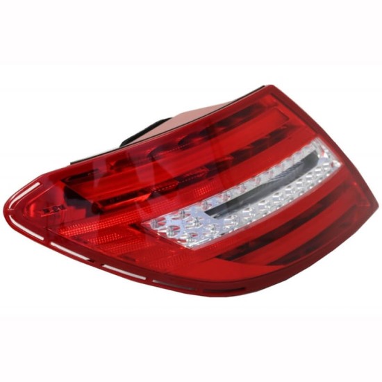 Πισινά Φανάρια Set Για Mercedes-Benz C-Class W204 07-12 Led Bar Facelift Look Κόκκινο/Crystal Carner