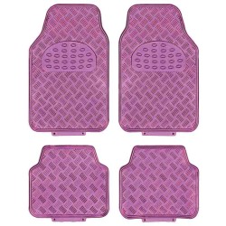 Πατάκια Αυτοκινήτου Universal Αλουμινίου Ροζ 4 Τεμάχια